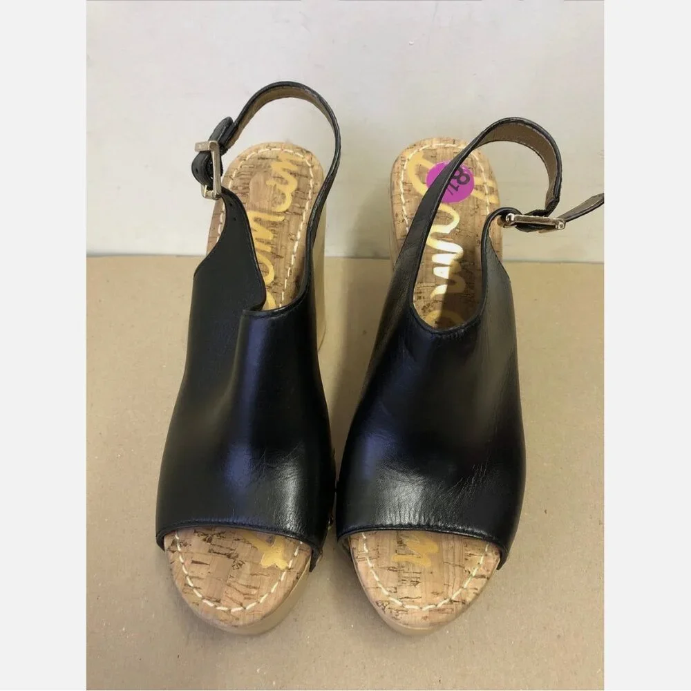 NWOB Sam Edelman Marley Wooden Platform Sandal